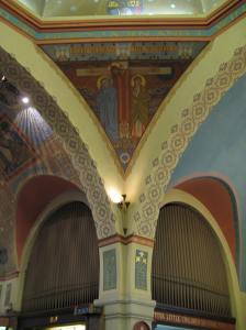 Around the organ - not the one we used! -