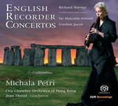 English Recorder Concertos CD cover
